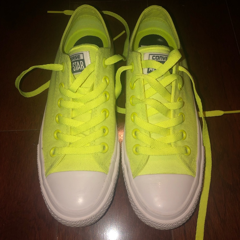Neon Yellow Converse